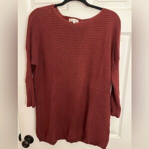Miracle Burgundy Slouch Sweater Size S/M